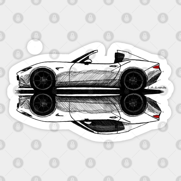 Japanese roadster Sticker by jaagdesign